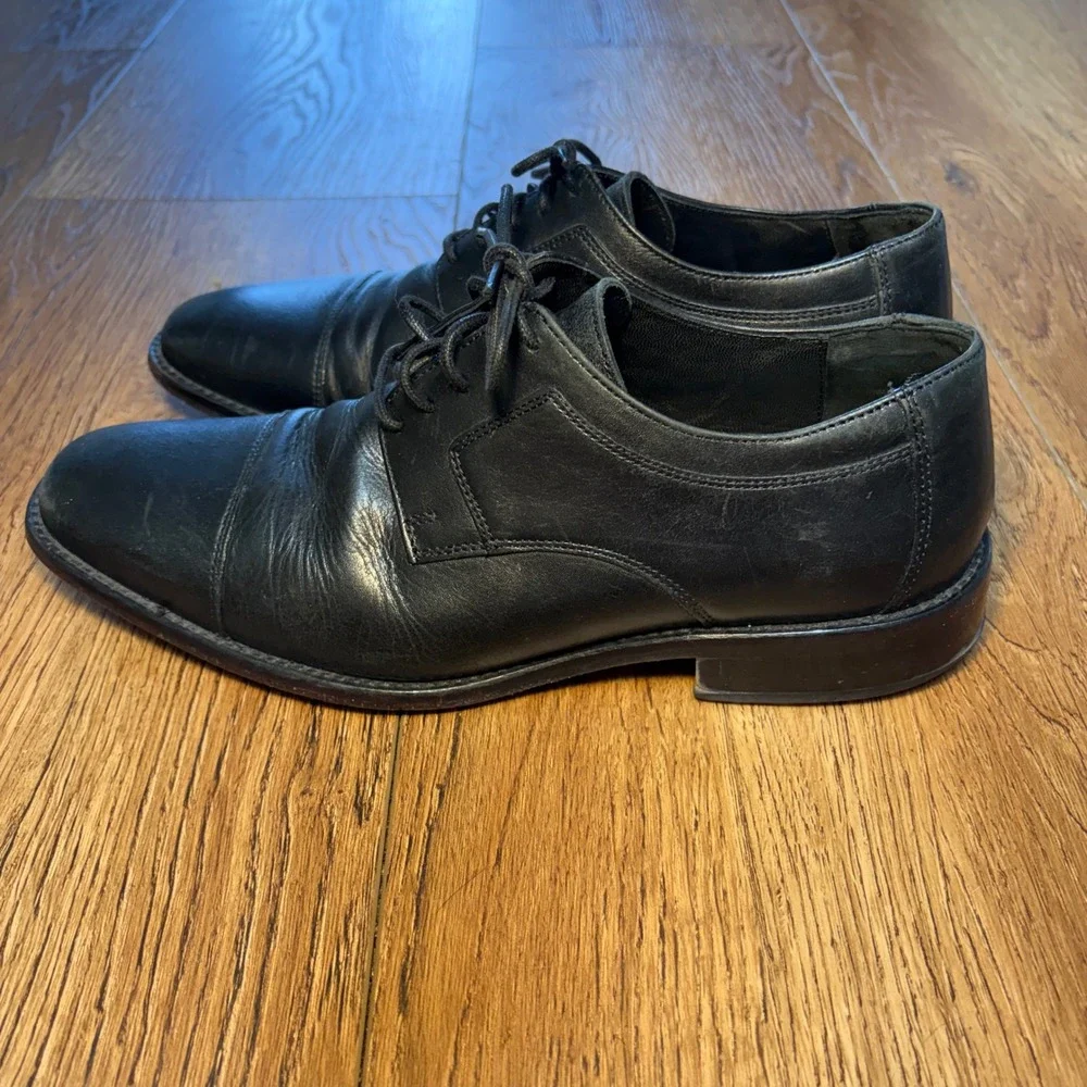 J Murphy Shoes Mens 9‎ M Leather Oxford Dress Shoes Lace Up Johnston Murphy